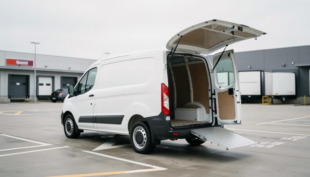 Ford Transit 20 m³ avec hayon : dimensions et charge
