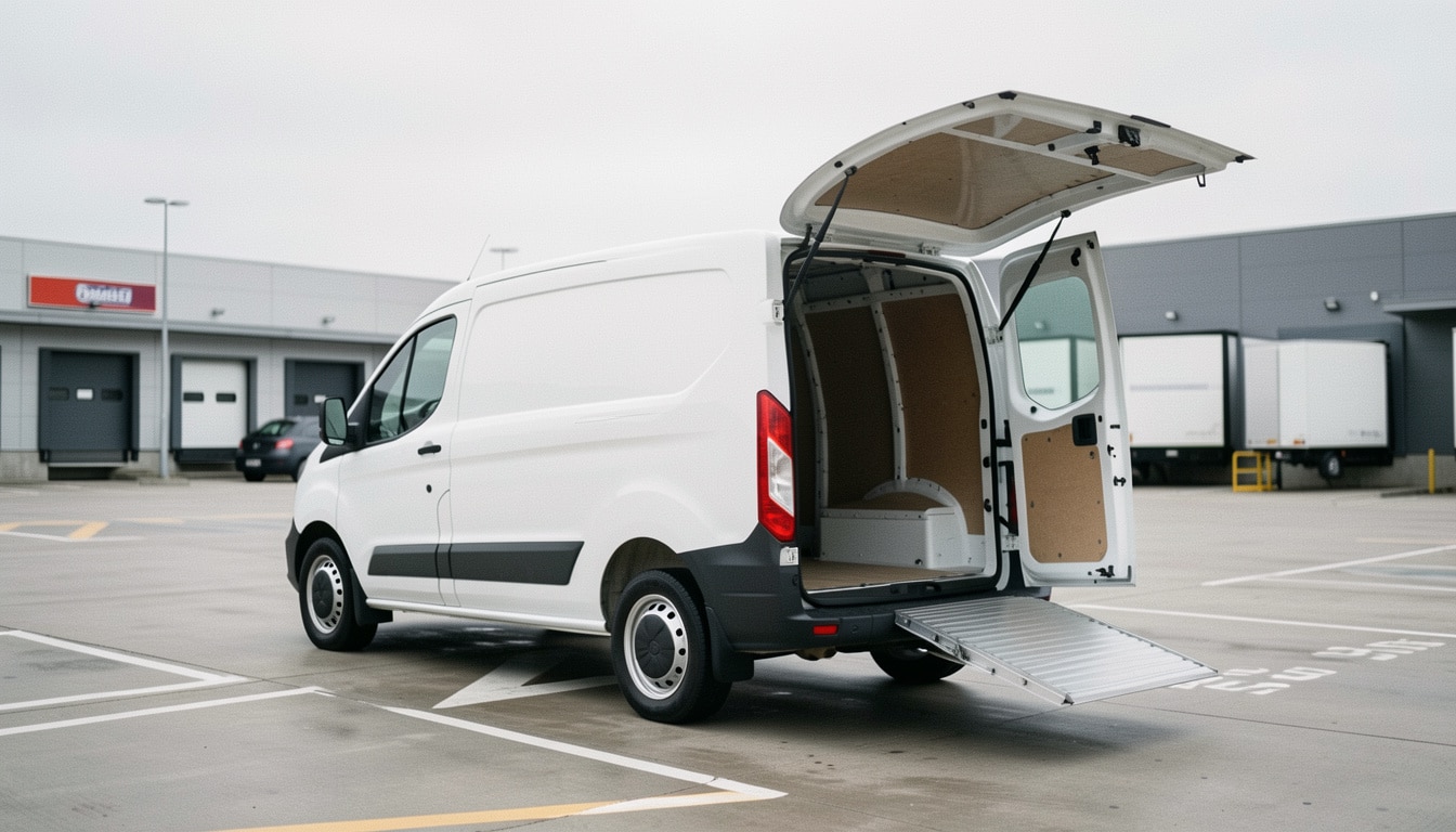 Ford Transit 20 m³ avec hayon : dimensions et charge
