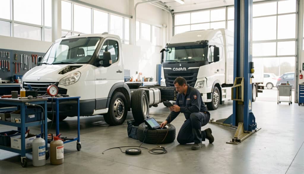 Entretien des véhicules de transport professionnels